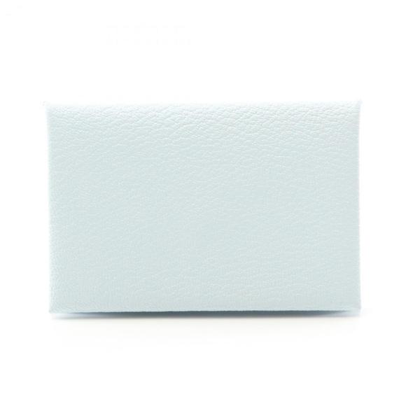 Hermes Hermès Calvi Verso wallet/coin case, leather Chevre wallet, women's bl... - Picture 1 of 7